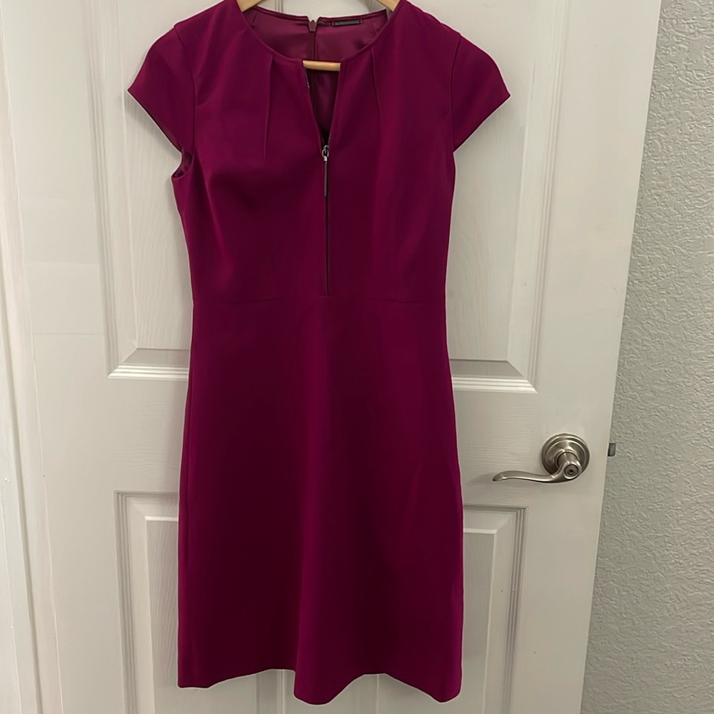 Elie Tahari Magenta Dress